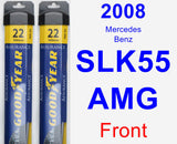 Front Wiper Blade Pack for 2008 Mercedes-Benz SLK55 AMG - Assurance