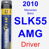 Driver Wiper Blade for 2010 Mercedes-Benz SLK55 AMG - Assurance