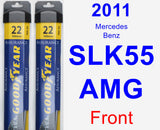 Front Wiper Blade Pack for 2011 Mercedes-Benz SLK55 AMG - Assurance