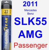 Passenger Wiper Blade for 2011 Mercedes-Benz SLK55 AMG - Assurance