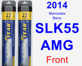 Front Wiper Blade Pack for 2014 Mercedes-Benz SLK55 AMG - Assurance