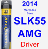 Driver Wiper Blade for 2014 Mercedes-Benz SLK55 AMG - Assurance