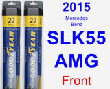 Front Wiper Blade Pack for 2015 Mercedes-Benz SLK55 AMG - Assurance