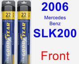 Front Wiper Blade Pack for 2006 Mercedes-Benz SLK200 - Assurance