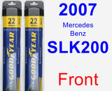 Front Wiper Blade Pack for 2007 Mercedes-Benz SLK200 - Assurance