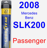 Passenger Wiper Blade for 2008 Mercedes-Benz SLK200 - Assurance