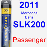 Passenger Wiper Blade for 2011 Mercedes-Benz SLK200 - Assurance