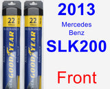 Front Wiper Blade Pack for 2013 Mercedes-Benz SLK200 - Assurance