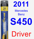 Driver Wiper Blade for 2011 Mercedes-Benz S450 - Assurance