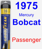 Passenger Wiper Blade for 1975 Mercury Bobcat - Assurance