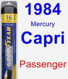 Passenger Wiper Blade for 1984 Mercury Capri - Assurance