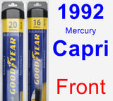 Front Wiper Blade Pack for 1992 Mercury Capri - Assurance