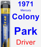Driver Wiper Blade for 1971 Mercury Colony Park - Assurance