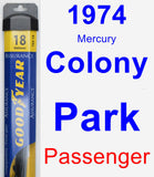 Passenger Wiper Blade for 1974 Mercury Colony Park - Assurance