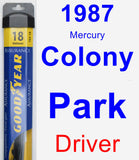 Driver Wiper Blade for 1987 Mercury Colony Park - Assurance