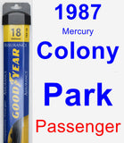 Passenger Wiper Blade for 1987 Mercury Colony Park - Assurance