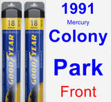 Front Wiper Blade Pack for 1991 Mercury Colony Park - Assurance