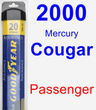 Passenger Wiper Blade for 2000 Mercury Cougar - Assurance