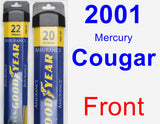 Front Wiper Blade Pack for 2001 Mercury Cougar - Assurance