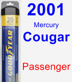 Passenger Wiper Blade for 2001 Mercury Cougar - Assurance