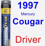 Driver Wiper Blade for 1997 Mercury Cougar - Assurance