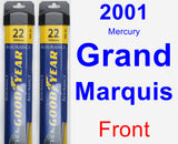 Front Wiper Blade Pack for 2001 Mercury Grand Marquis - Assurance