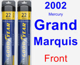 Front Wiper Blade Pack for 2002 Mercury Grand Marquis - Assurance