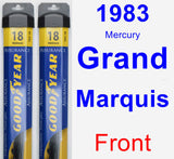 Front Wiper Blade Pack for 1983 Mercury Grand Marquis - Assurance