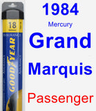 Passenger Wiper Blade for 1984 Mercury Grand Marquis - Assurance