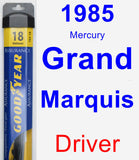 Driver Wiper Blade for 1985 Mercury Grand Marquis - Assurance