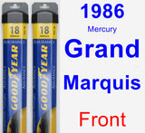 Front Wiper Blade Pack for 1986 Mercury Grand Marquis - Assurance