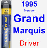 Driver Wiper Blade for 1995 Mercury Grand Marquis - Assurance