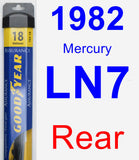 Rear Wiper Blade for 1982 Mercury LN7 - Assurance