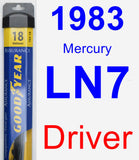 Driver Wiper Blade for 1983 Mercury LN7 - Assurance