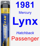 Passenger Wiper Blade for 1981 Mercury Lynx - Assurance