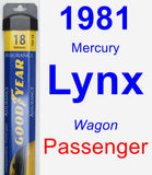 Passenger Wiper Blade for 1981 Mercury Lynx - Assurance