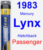 Passenger Wiper Blade for 1983 Mercury Lynx - Assurance