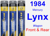 Front & Rear Wiper Blade Pack for 1984 Mercury Lynx - Assurance