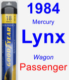 Passenger Wiper Blade for 1984 Mercury Lynx - Assurance