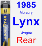 Rear Wiper Blade for 1985 Mercury Lynx - Assurance