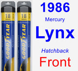 Front Wiper Blade Pack for 1986 Mercury Lynx - Assurance