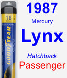 Passenger Wiper Blade for 1987 Mercury Lynx - Assurance