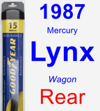 Rear Wiper Blade for 1987 Mercury Lynx - Assurance