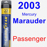 Passenger Wiper Blade for 2003 Mercury Marauder - Assurance