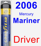 Driver Wiper Blade for 2006 Mercury Mariner - Assurance