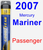 Passenger Wiper Blade for 2007 Mercury Mariner - Assurance