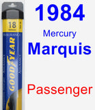 Passenger Wiper Blade for 1984 Mercury Marquis - Assurance