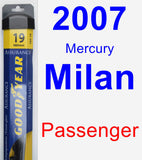 Passenger Wiper Blade for 2007 Mercury Milan - Assurance