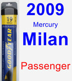 Passenger Wiper Blade for 2009 Mercury Milan - Assurance