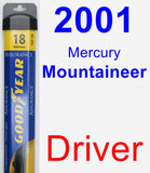 Driver Wiper Blade for 2001 Mercury Mountaineer - Assurance